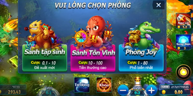 Game Vua Bắn Cá giúp bạn đóng vai ngư phủ đi săn con mồi